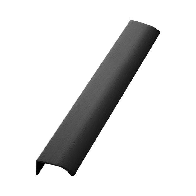 Profilhandtag Edge Straight - 350mm - Borstad svart i gruppen Sortiment / Handtag / Profilhandtag hos Beslag Design i Båstad Aktiebolag (304157-11)