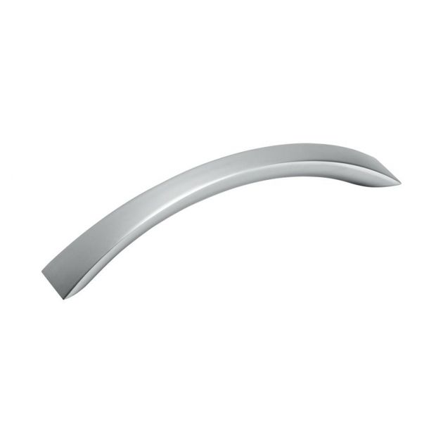 Handtag 21213 - 128mm - Aluminium look i gruppen Sortiment / Handtag hos Beslag Design i Båstad Aktiebolag (32501-11)