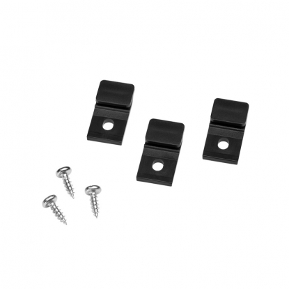 Monteringsfästen Tuby - Svart - 3-pack